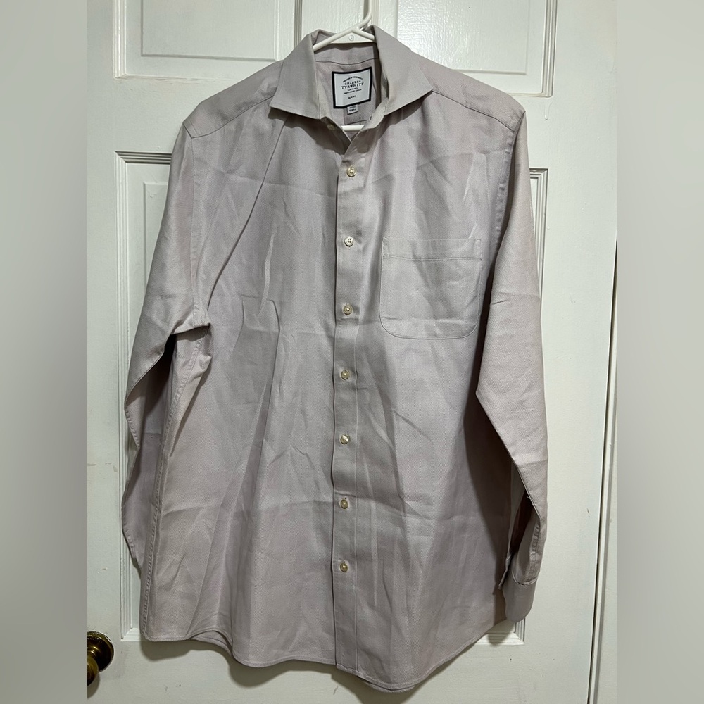 Lot of 4 Charles Tyrwhitt Mens Dress Shirts Size 16 35 Long Sleeve Button Down - Picture 4 of 13